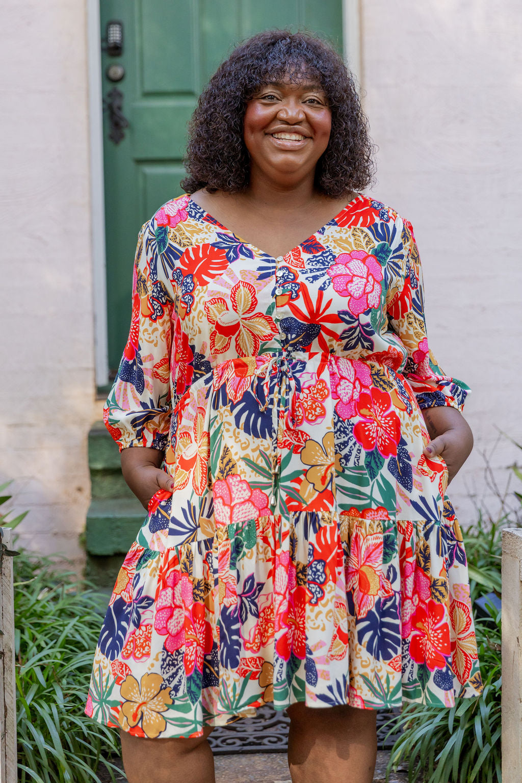 Ziggy Dress in Hibiscus