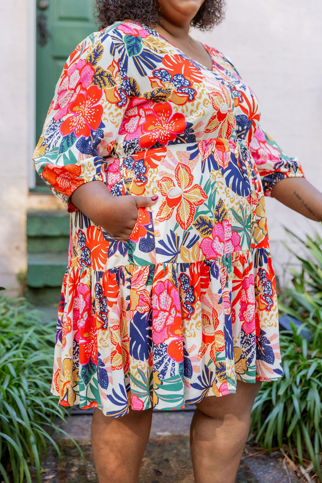 Ziggy Dress in Hibiscus