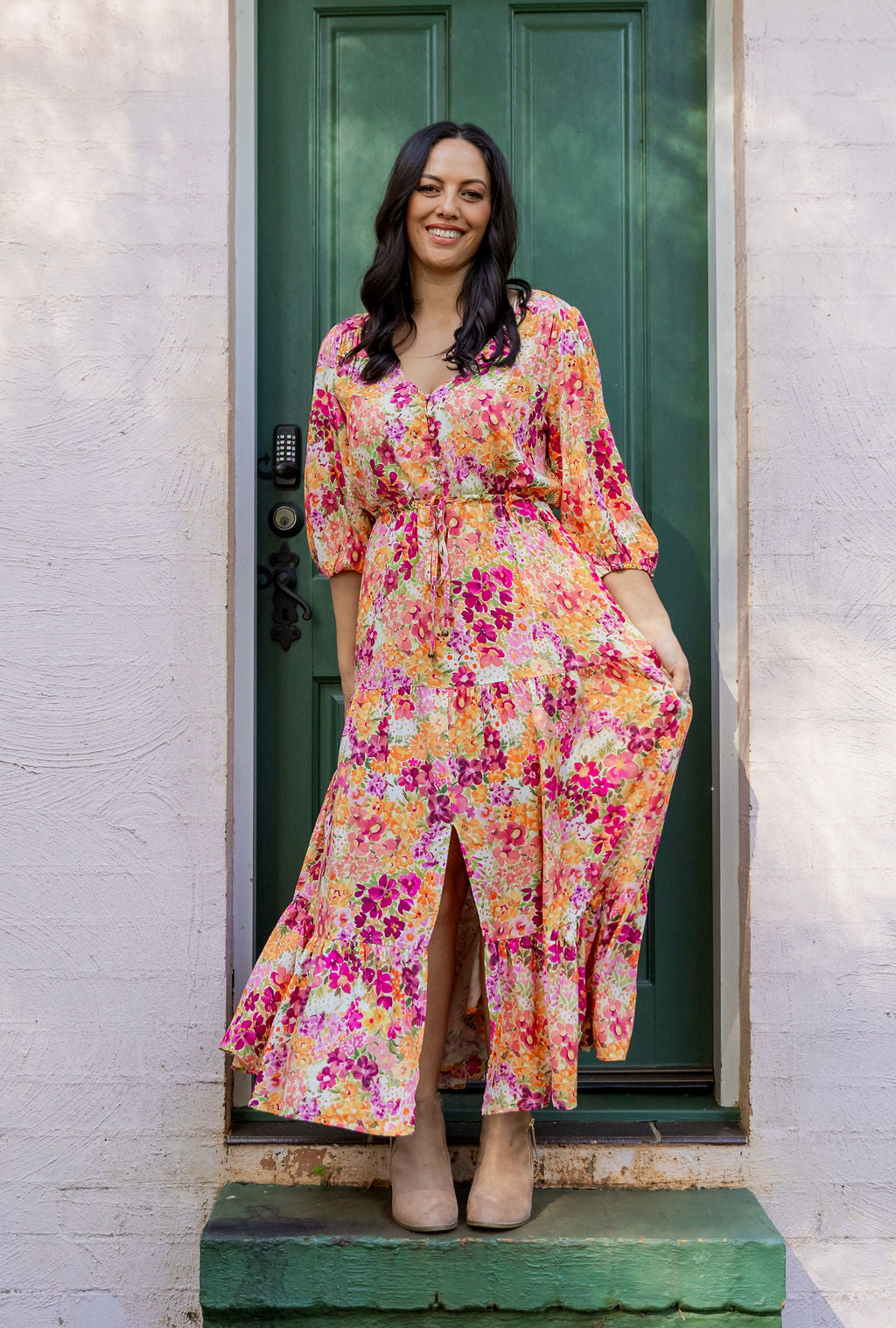 Billie Dress in Giardino Fall