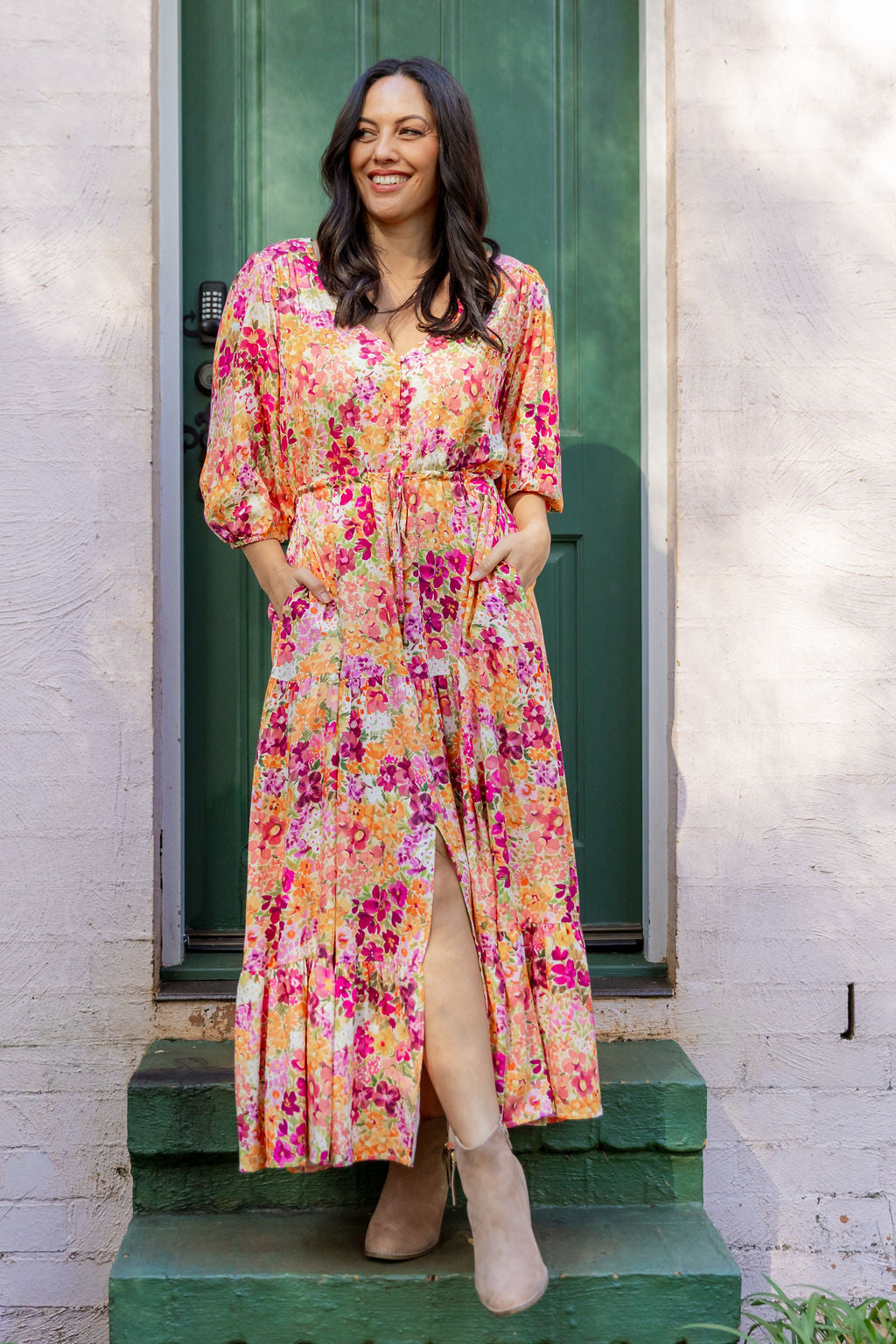 Billie Dress in Giardino Fall