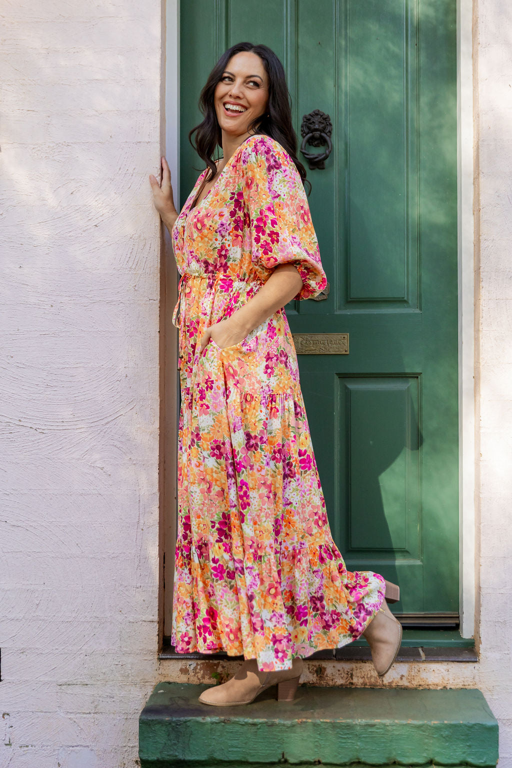 Billie Dress in Giardino Fall