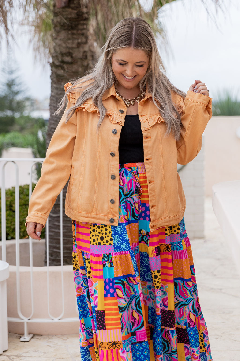 Carrie Skirt in Tara's Patchwork by Kasey Rainbow