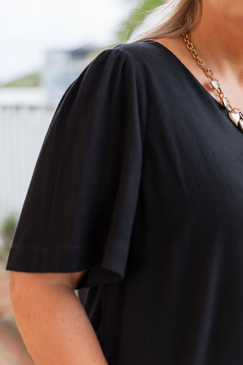 Daphne Top in Black