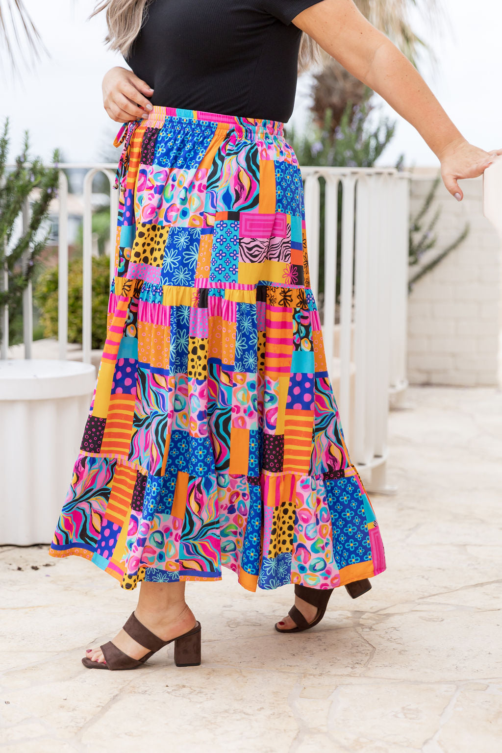 Carrie Skirt in Tara's Patchwork by Kasey Rainbow