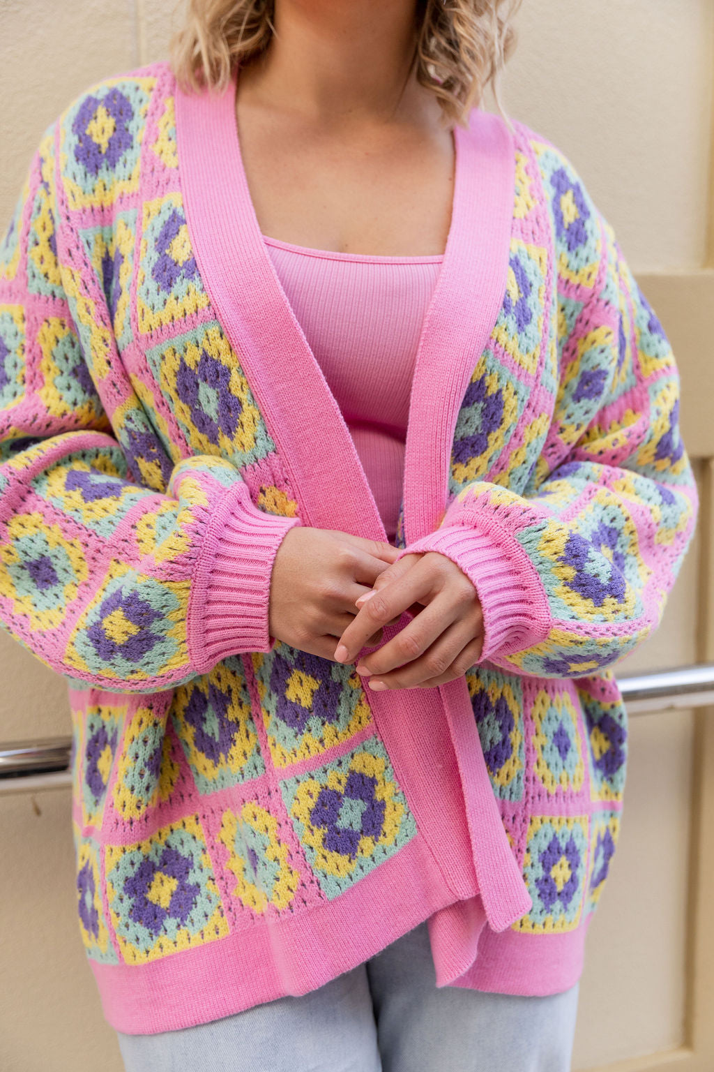 Valencia Knit Cardi in Pastel Mix