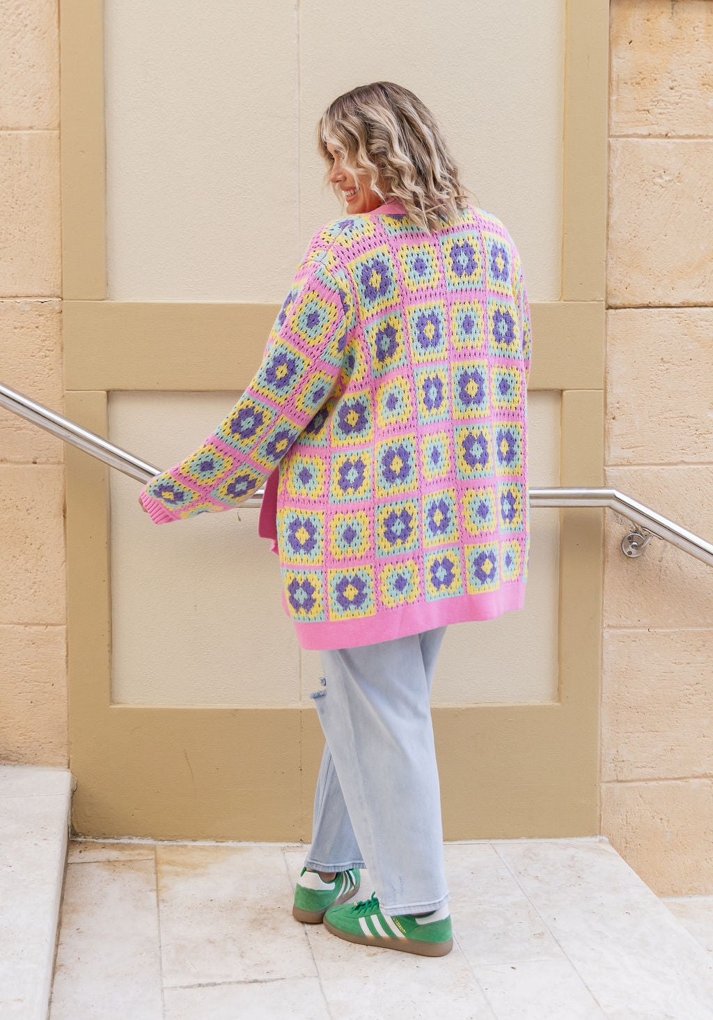 Valencia Knit Cardi in Pastel Mix