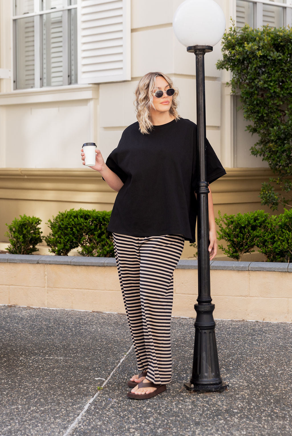 Nikita Heavyweight Cotton Tee in Black