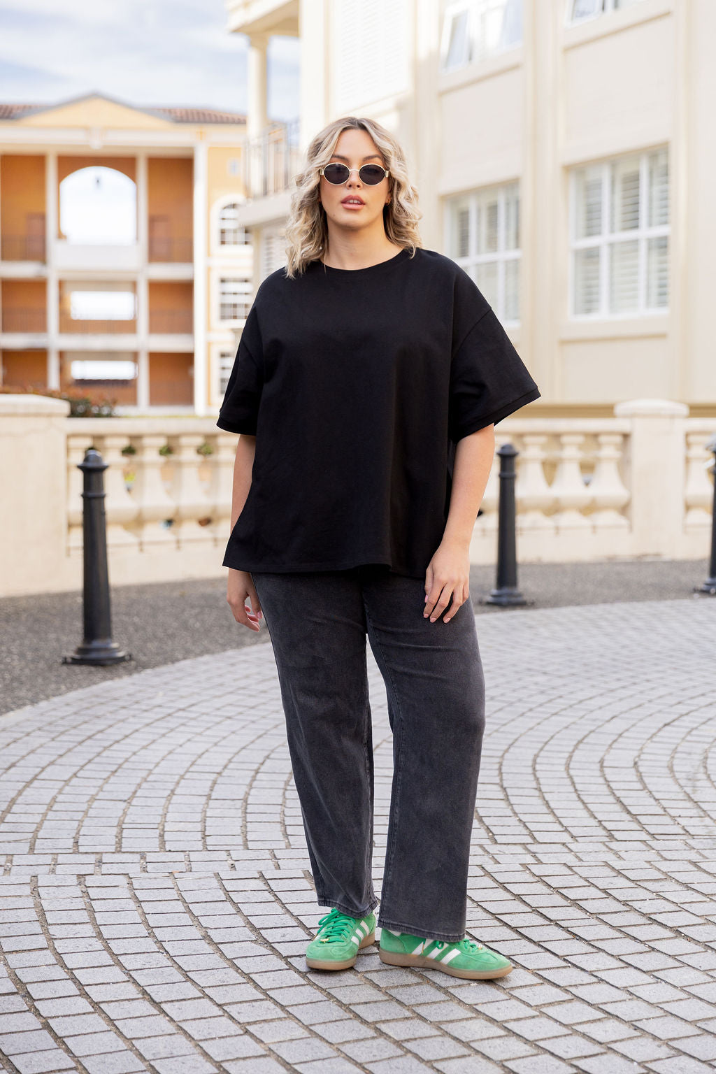 Nikita Heavyweight Cotton Tee in Black