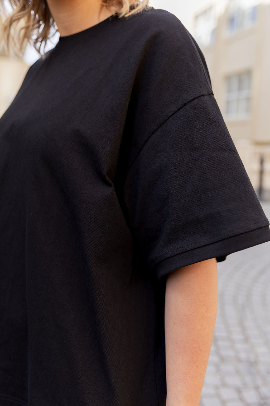 Nikita Heavyweight Cotton Tee in Black
