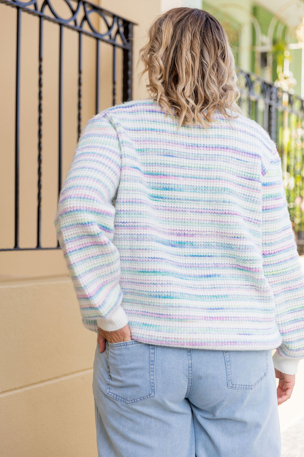 Madrid Knit in Pastel Stripes Mix