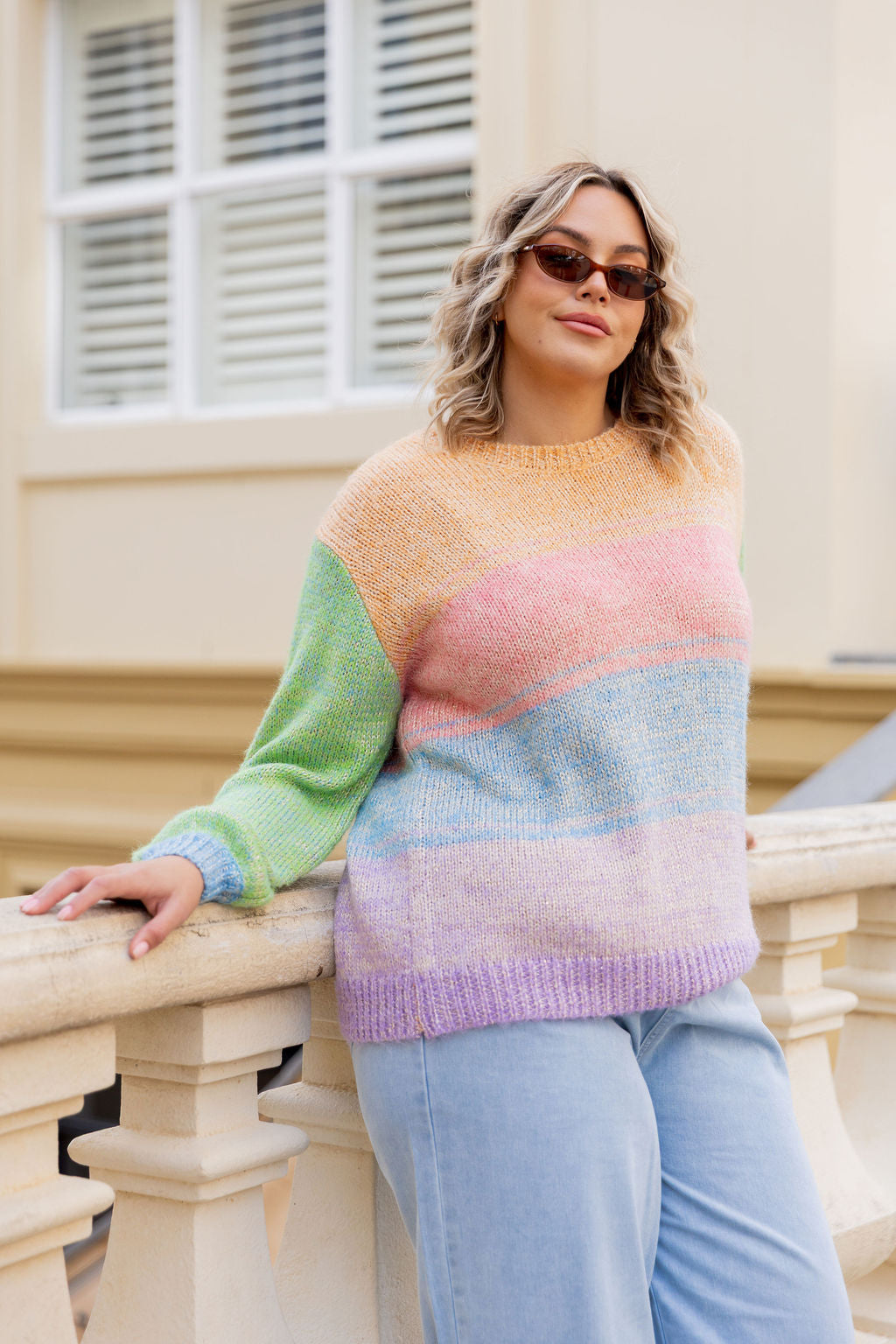 Amsterdam Knit in Sparkle Rainbow