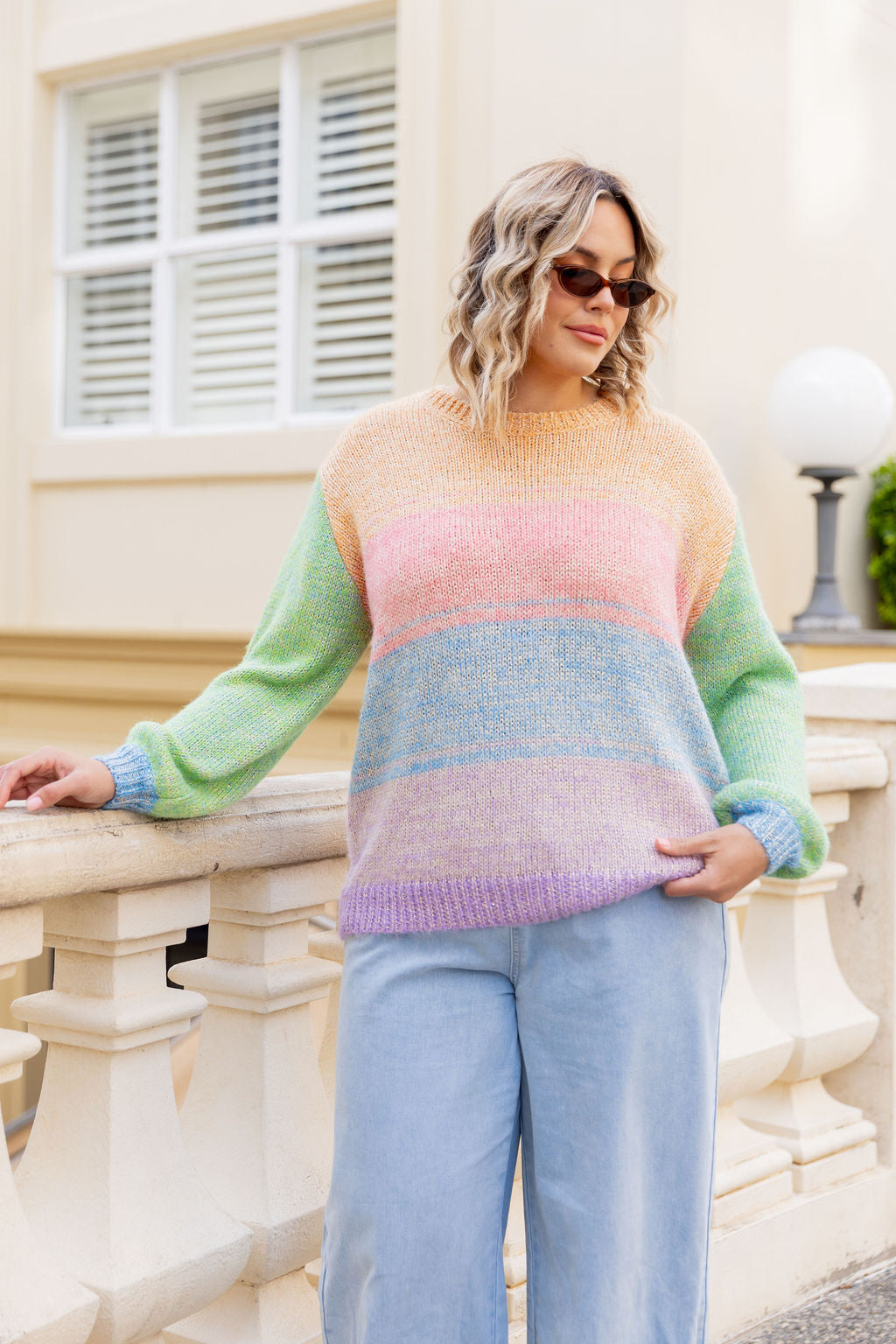 Amsterdam Knit in Sparkle Rainbow