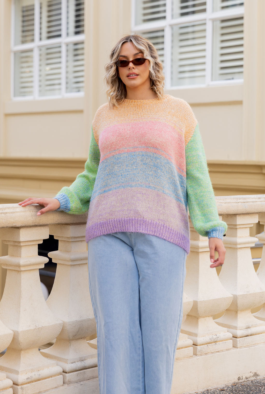 Amsterdam Knit in Sparkle Rainbow