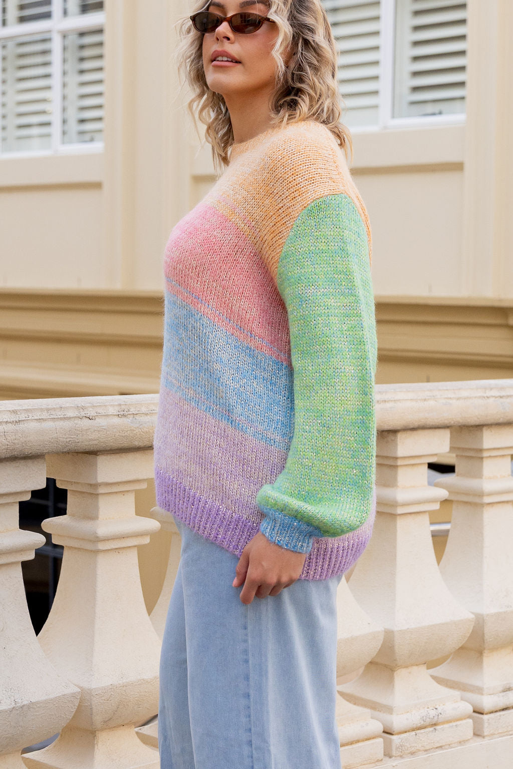 Amsterdam Knit in Sparkle Rainbow