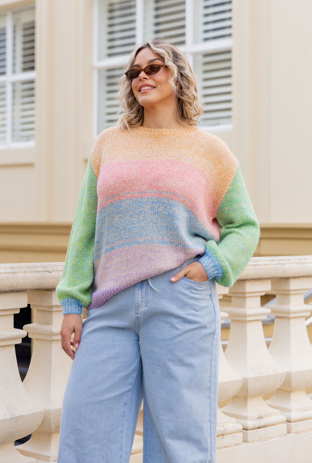 Amsterdam Knit in Sparkle Rainbow