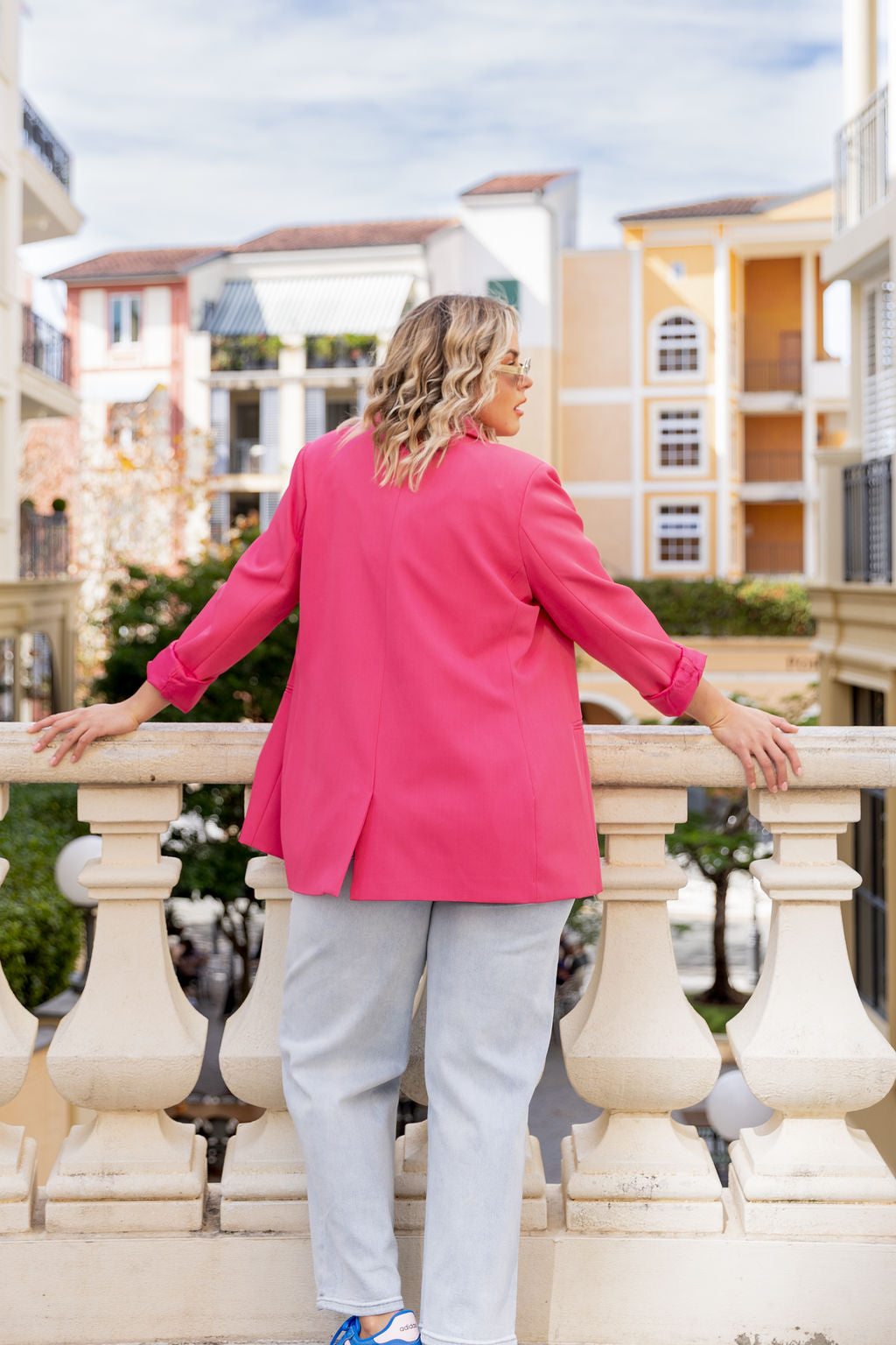 Celine Blazer in Fuchsia