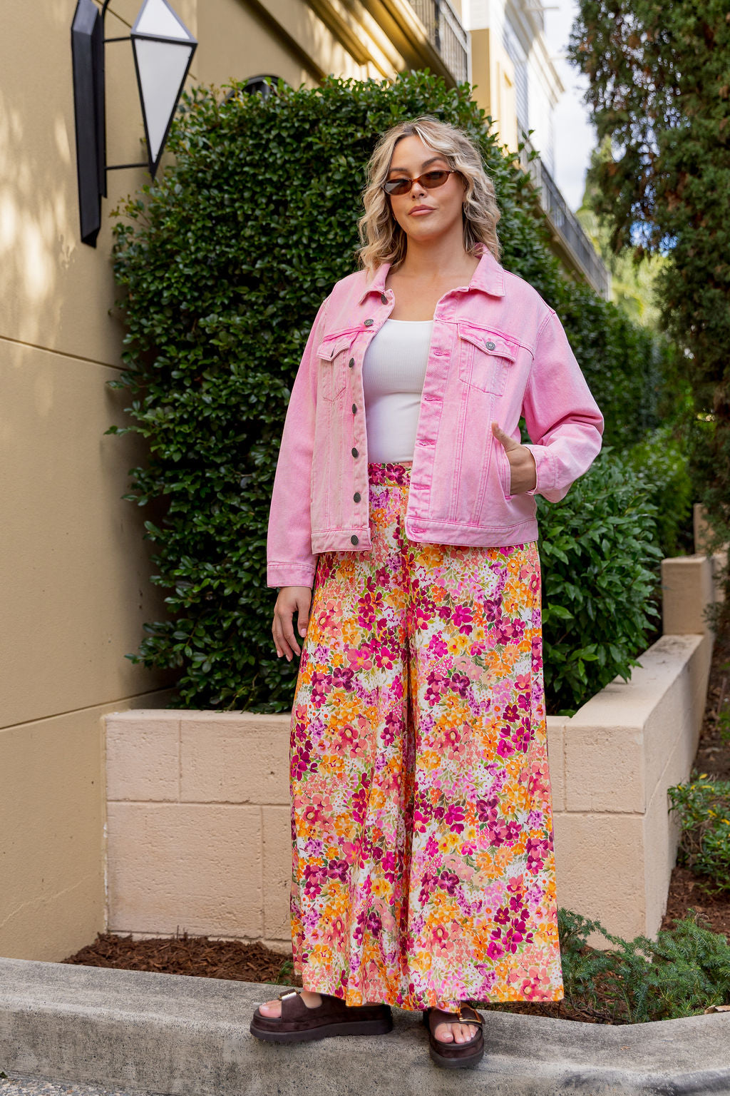 Hayden Boyfriend Jacket in Light Pink Wash