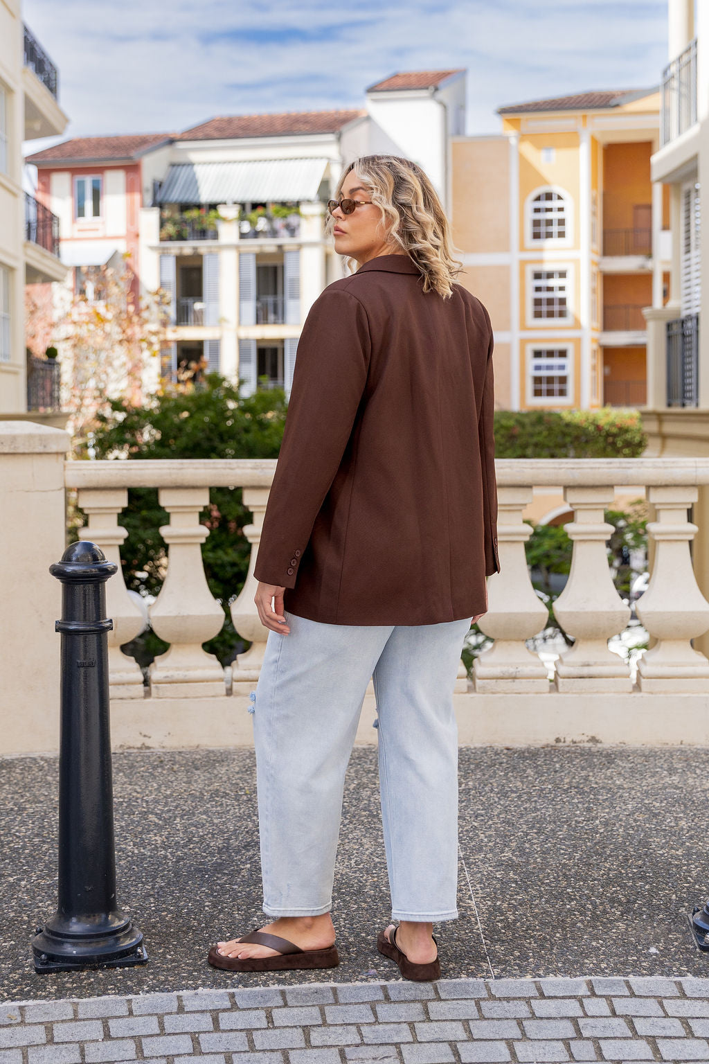 Celine Blazer in Chocolate