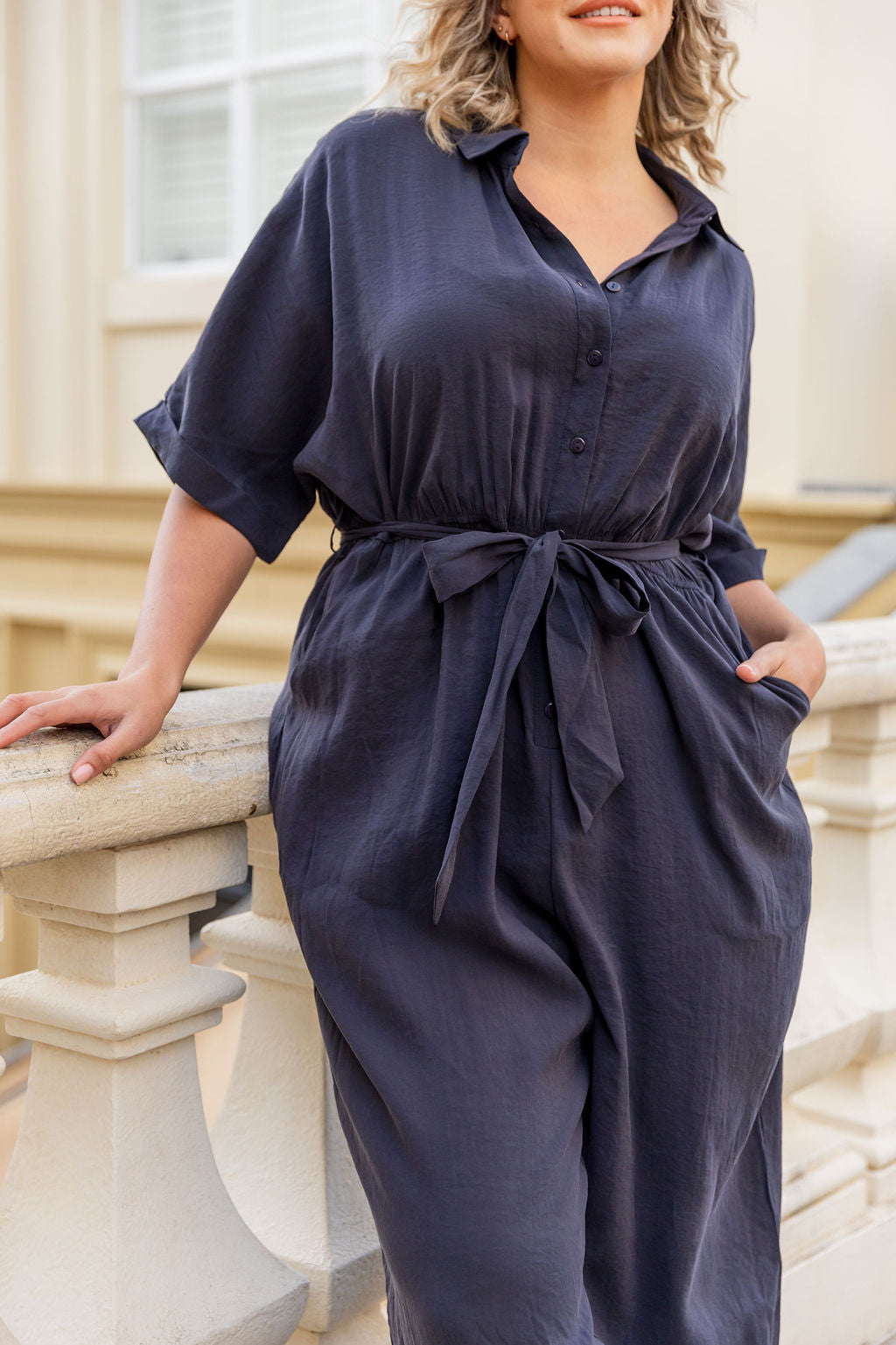 Maddy Jumpsuit in Navy