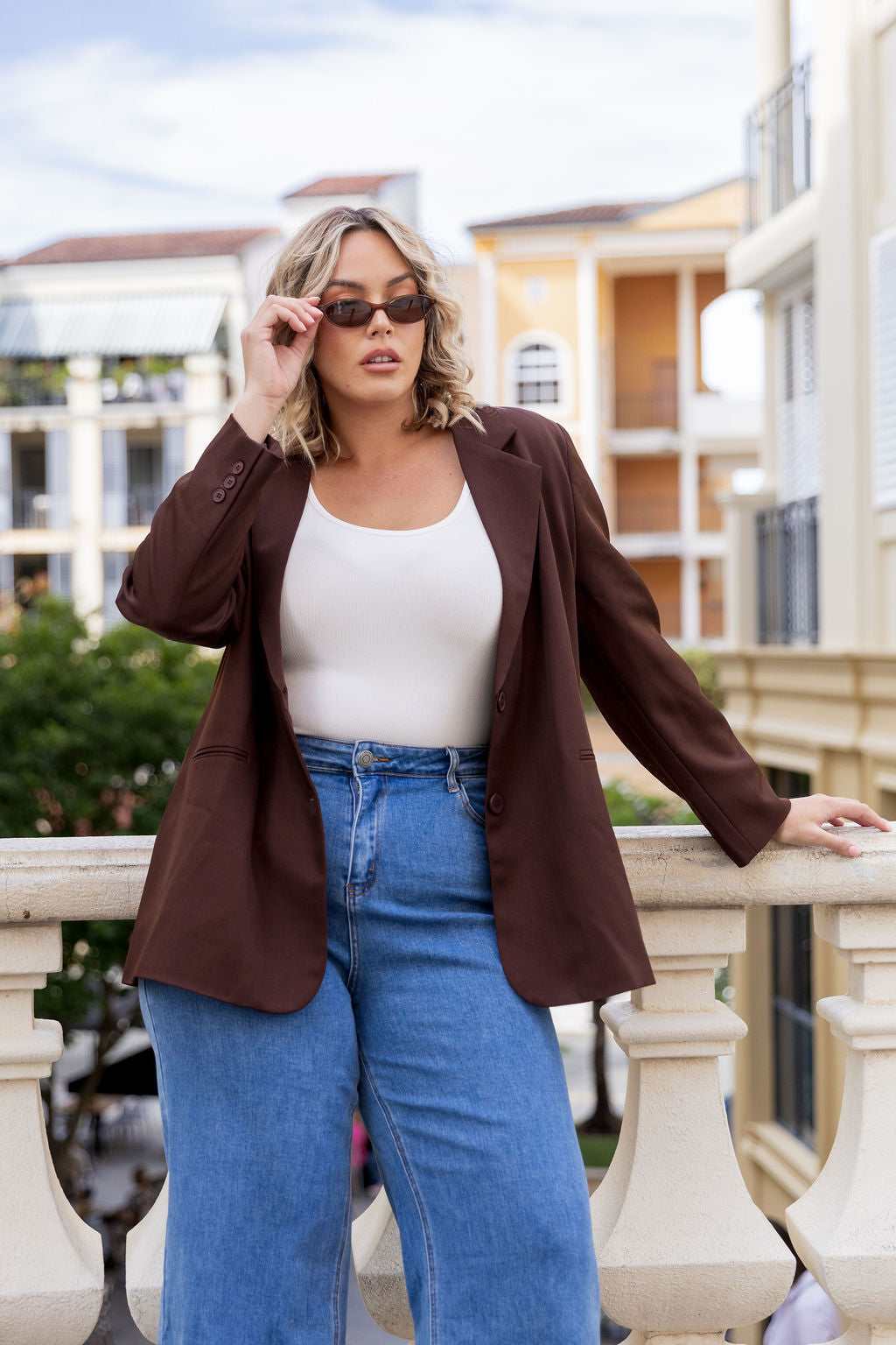 Celine Blazer in Chocolate