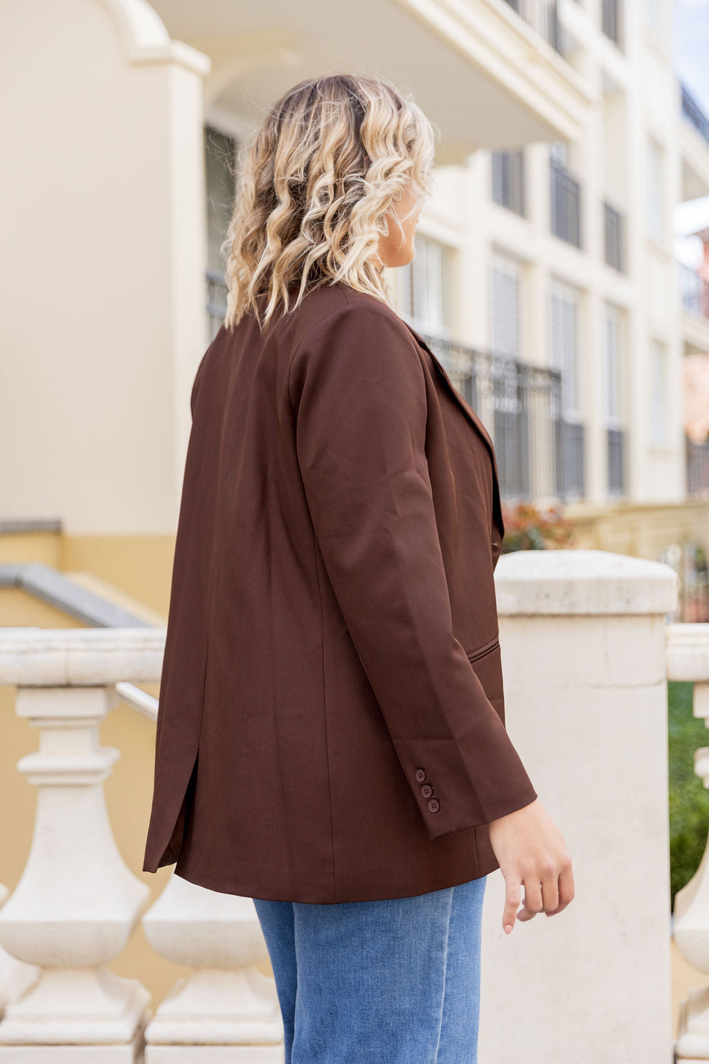 Celine Blazer in Chocolate