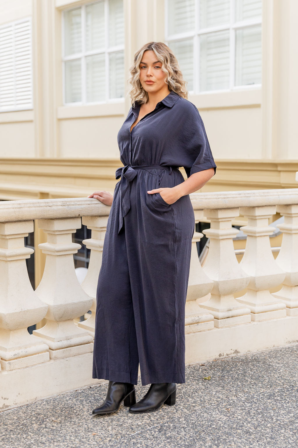 Maddy Jumpsuit in Navy