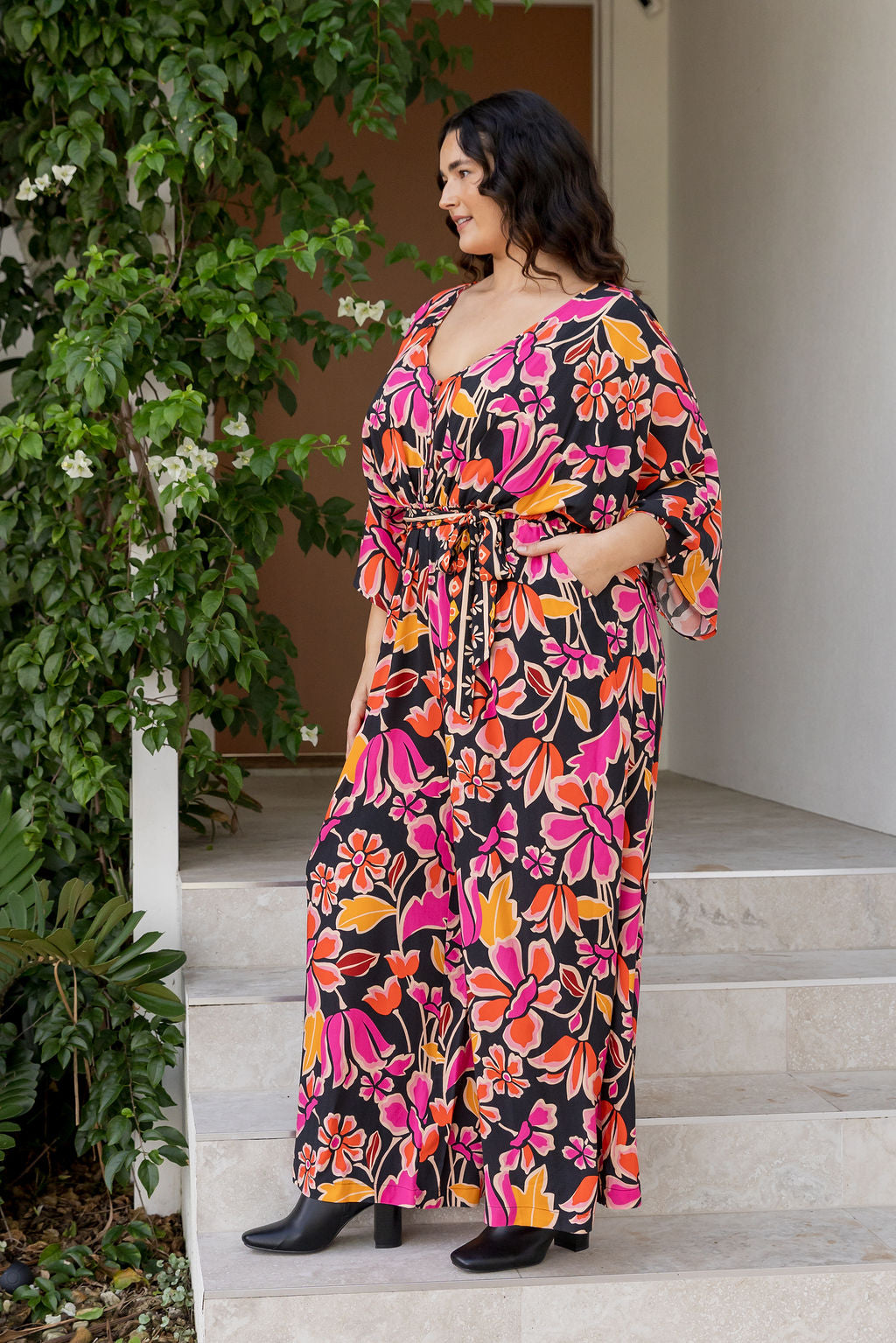 Polly Jumpsuit in Winter Botanica