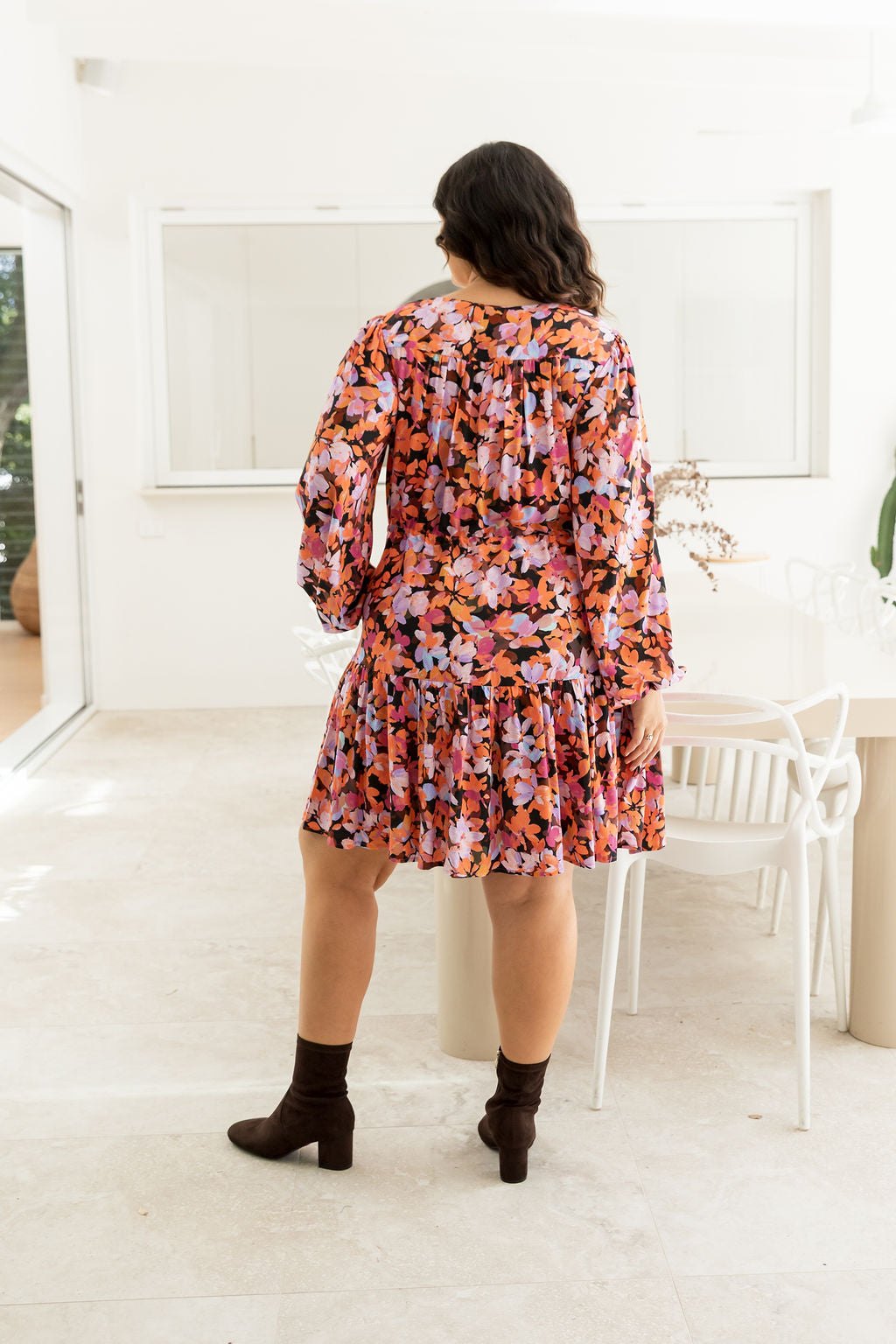 Esmae Long Sleeve Dress in Dusk Floral