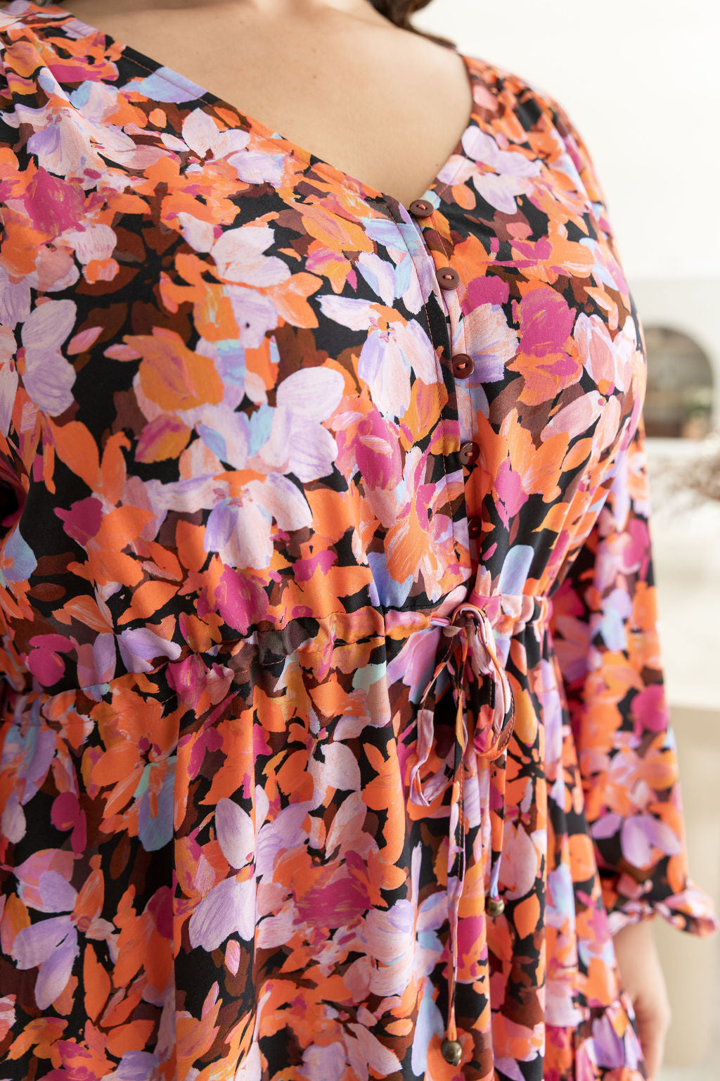Esmae Long Sleeve Dress in Dusk Floral