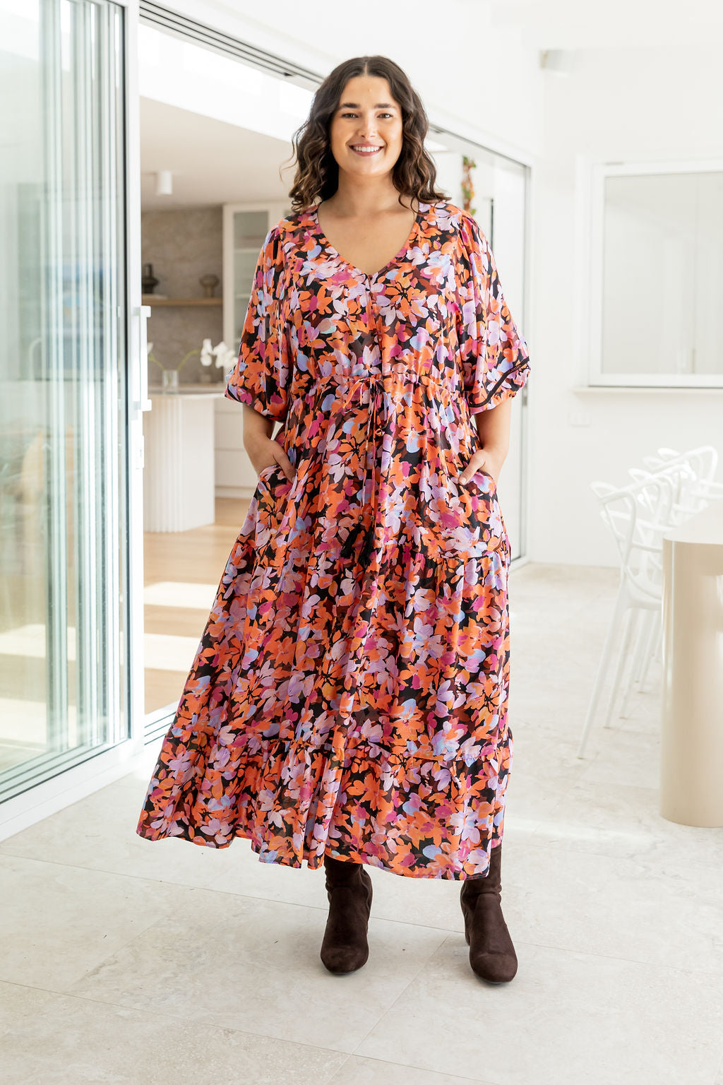 Addison Dress in Dusk Floral