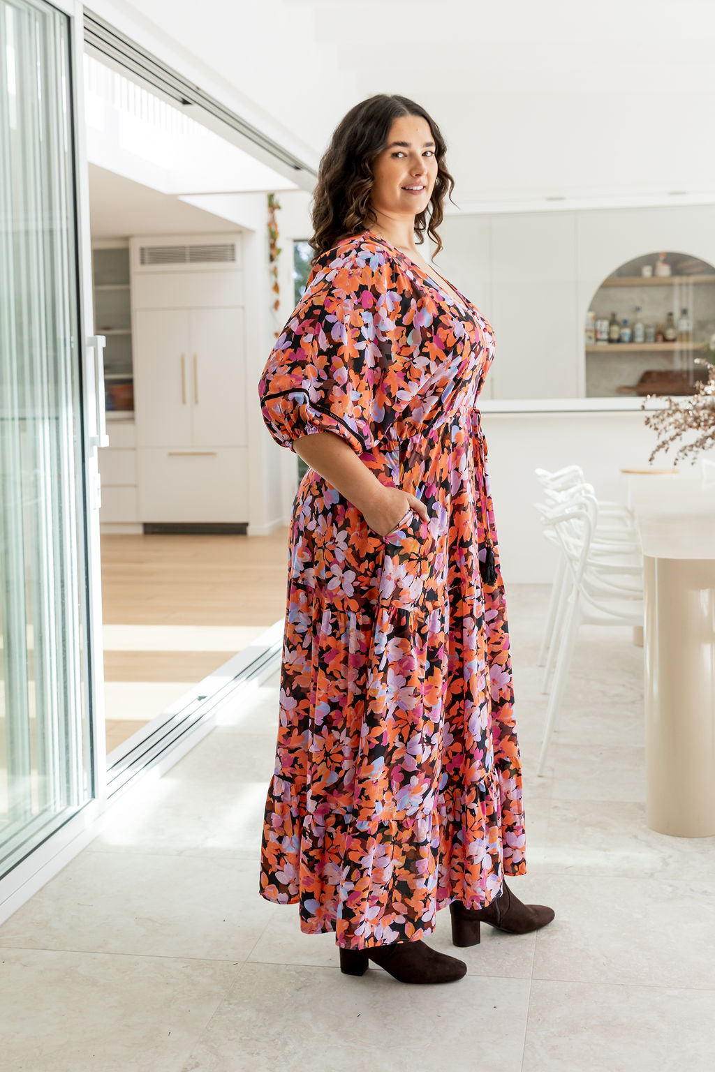 Addison Dress in Dusk Floral