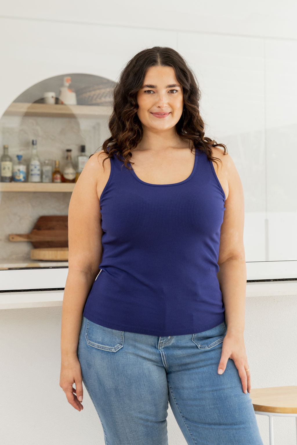 Billi Tank in Navy