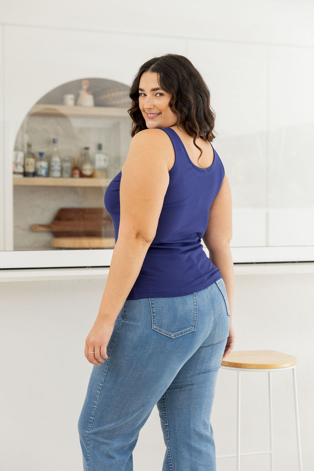Billi Tank in Navy