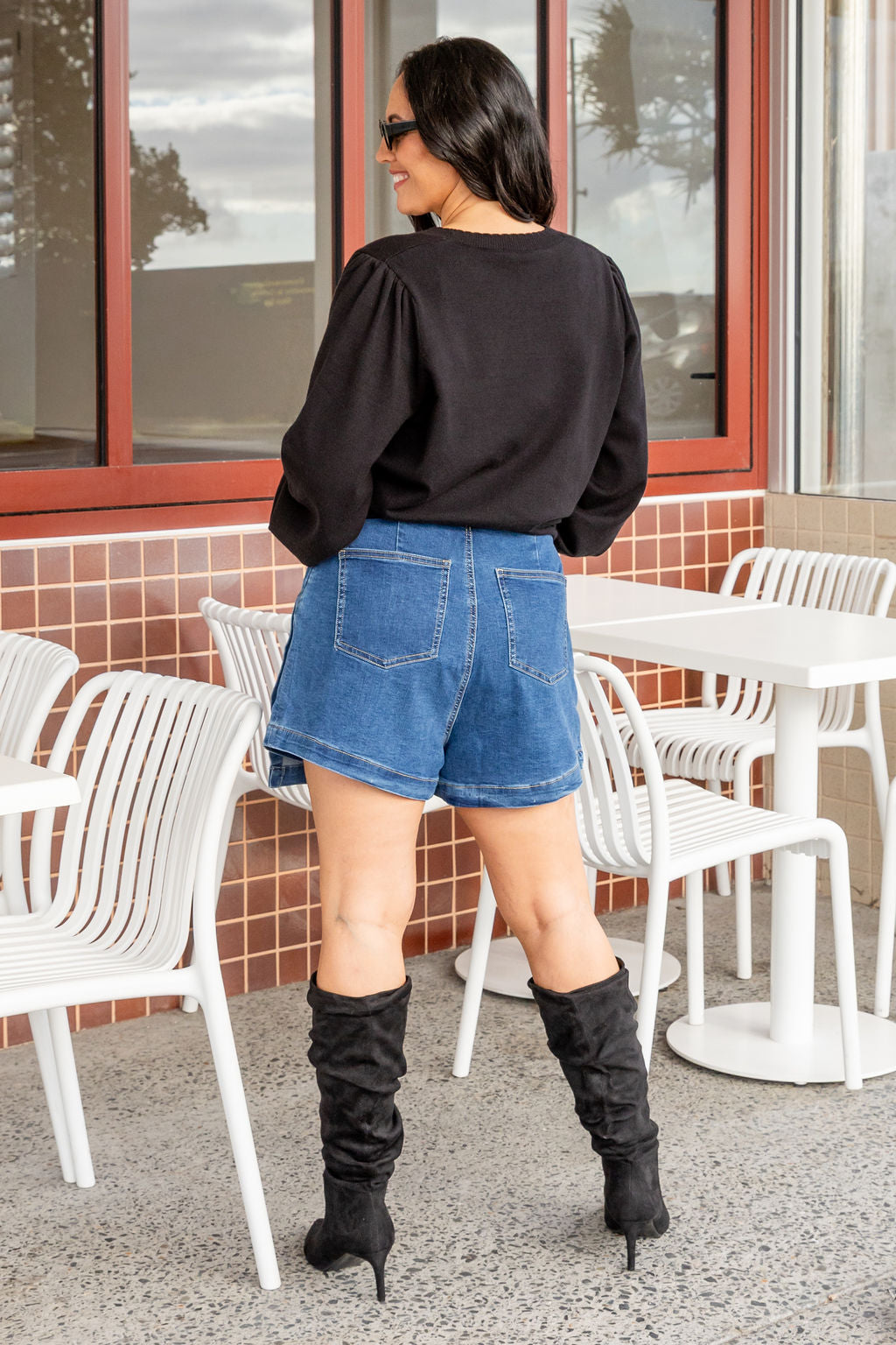 Etta Skort in Vintage Blue