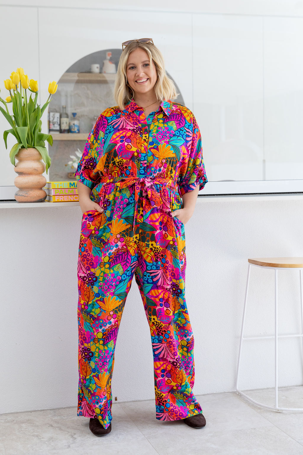 Maddy Jumpsuit in Jungle Bungle by Kasey Rainbow