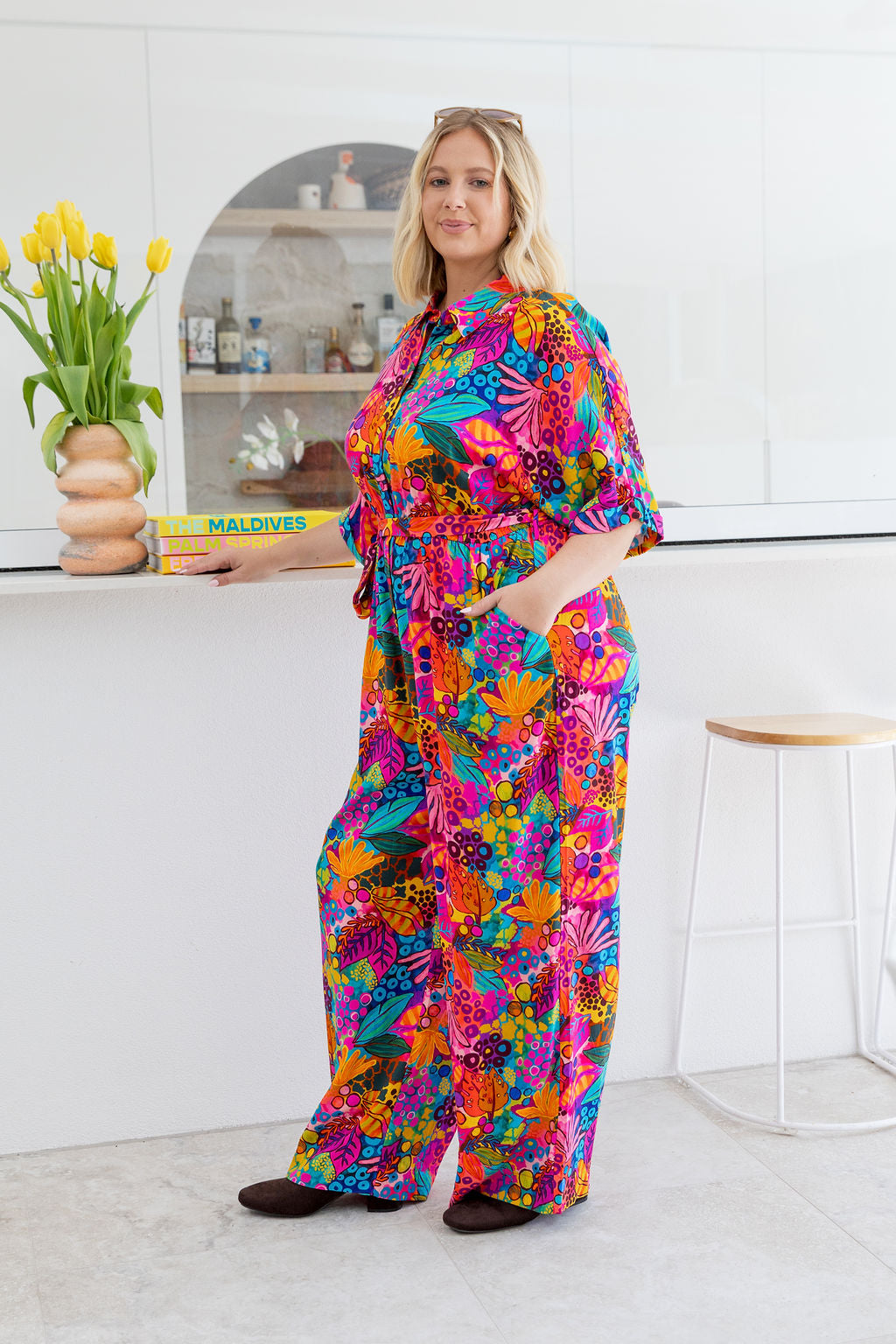 Maddy Jumpsuit in Jungle Bungle by Kasey Rainbow