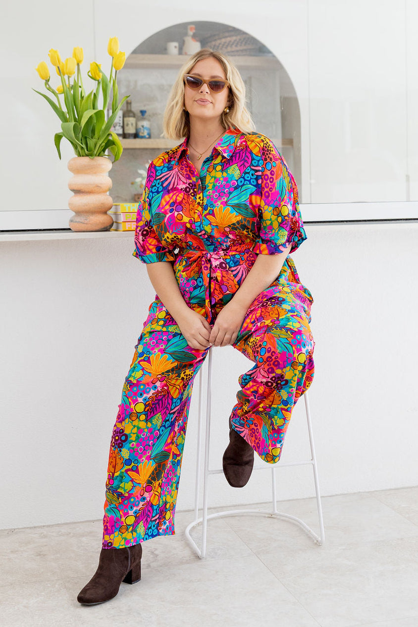 Maddy Jumpsuit in Jungle Bungle by Kasey Rainbow