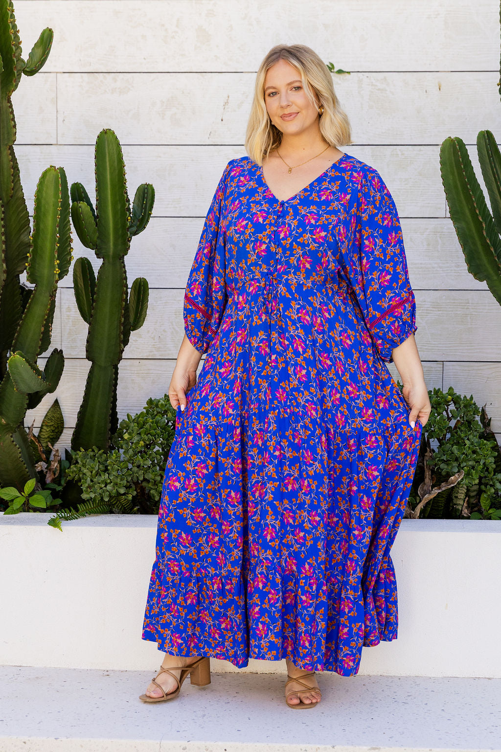 Addison Dress in Winter Blooms