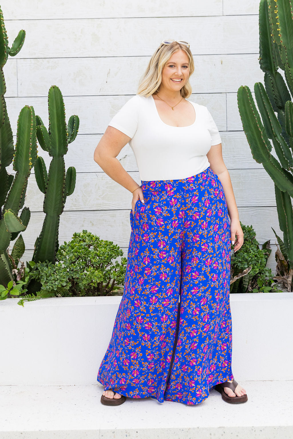 Larsa Pants in Winter Blooms