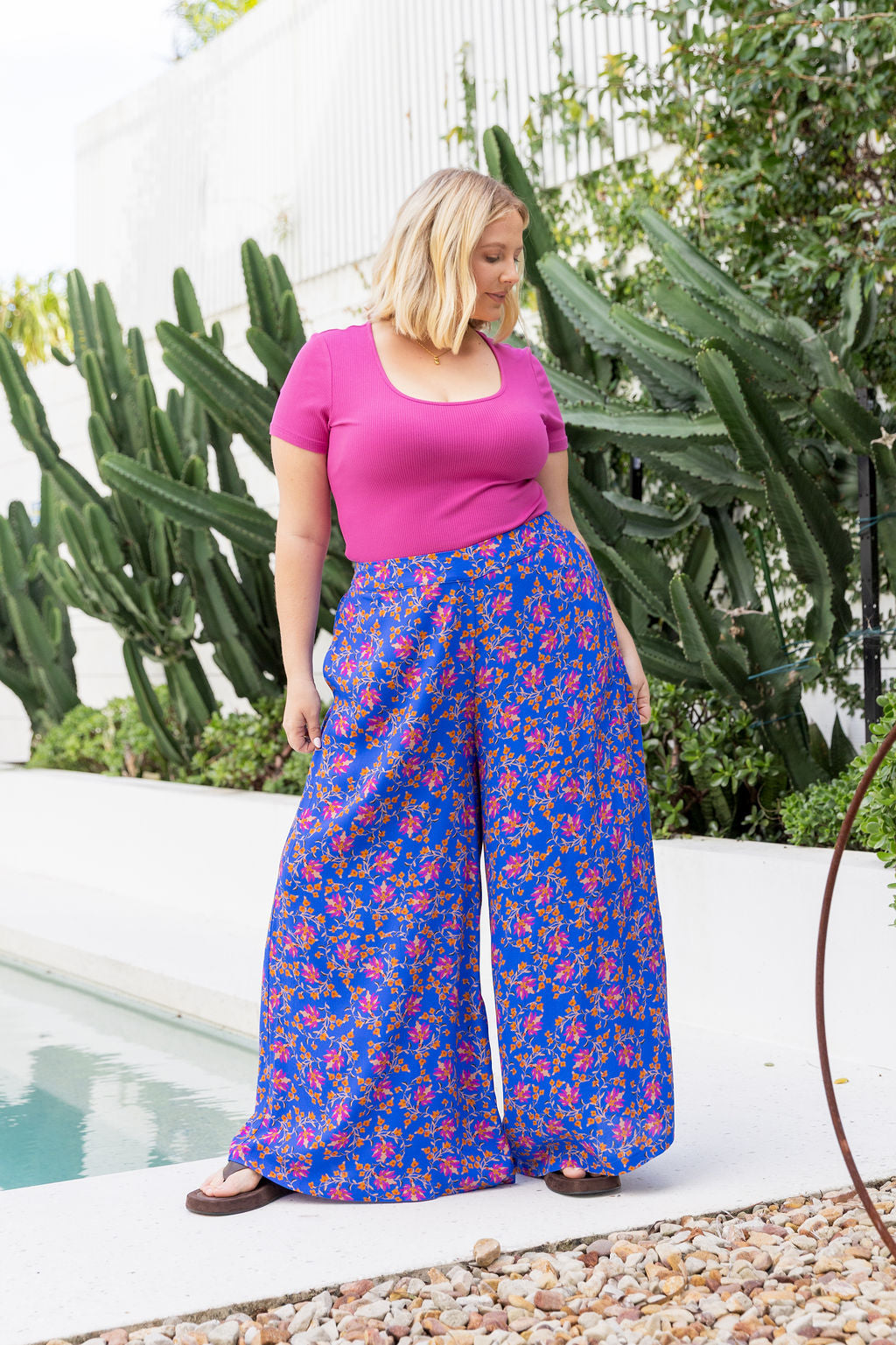 Larsa Pants in Winter Blooms