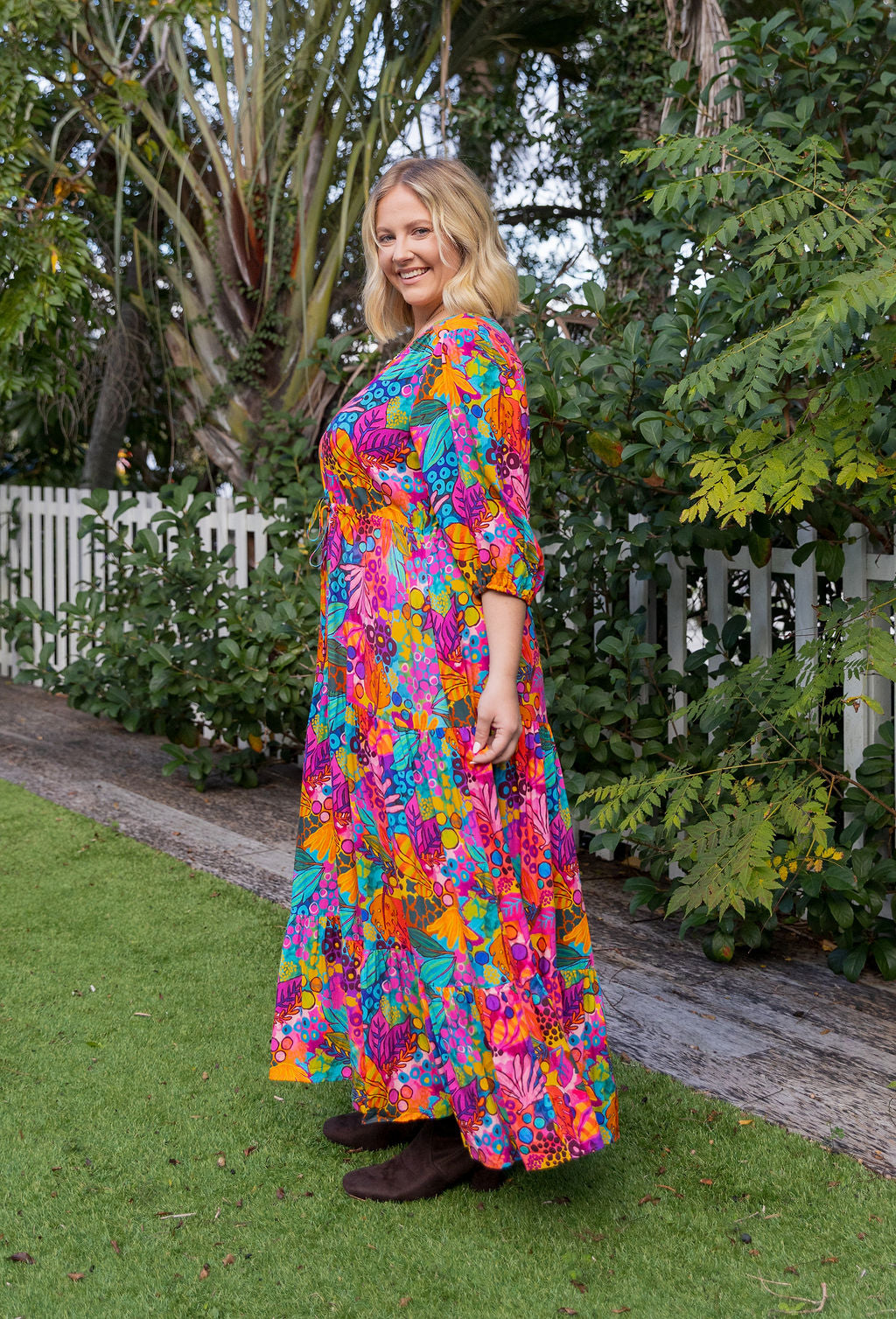Billie Maxi Dress in Jungle Bungle by Kasey Rainbow