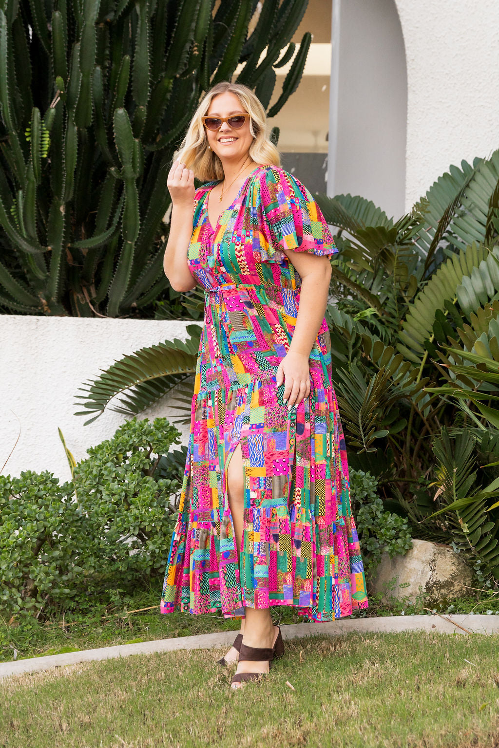 Bonnie Dress in Bold Vibes