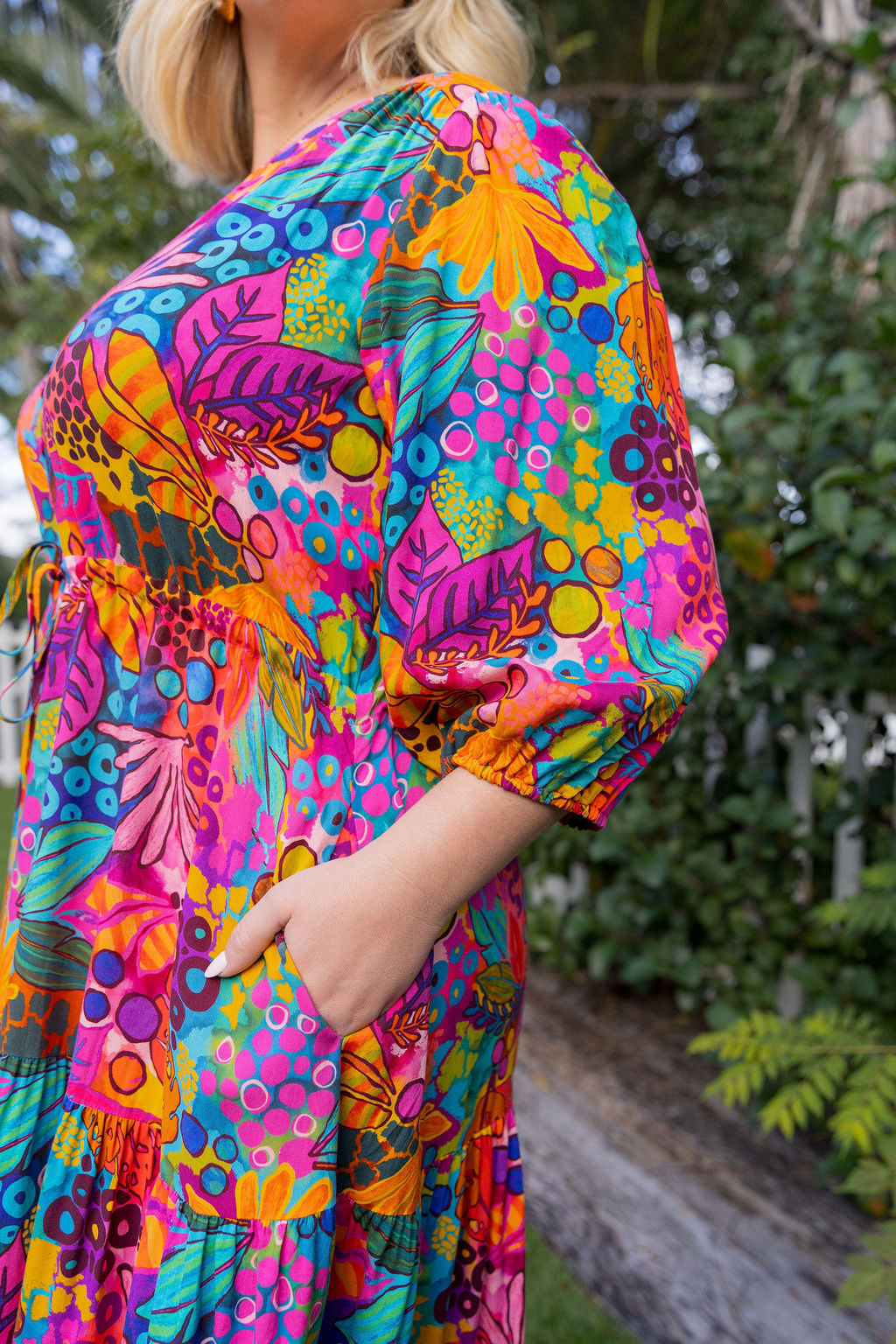 Billie Maxi Dress in Jungle Bungle by Kasey Rainbow