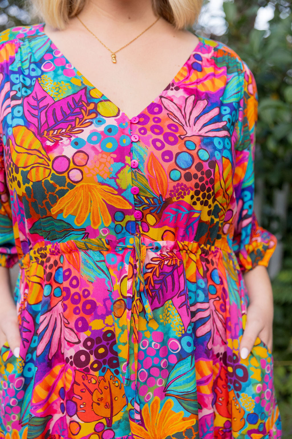 Billie Maxi Dress in Jungle Bungle by Kasey Rainbow