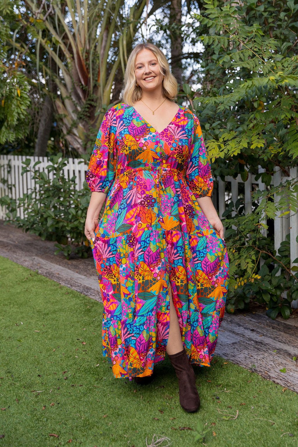 Billie Maxi Dress in Jungle Bungle by Kasey Rainbow