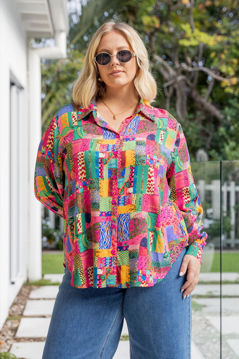 Lana Shirt in Bold Vibes