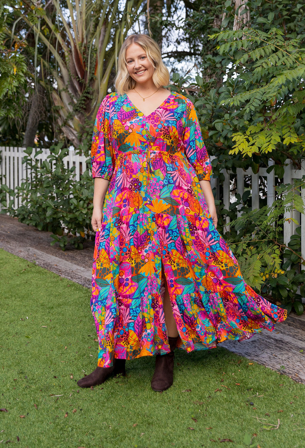 Billie Maxi Dress in Jungle Bungle by Kasey Rainbow