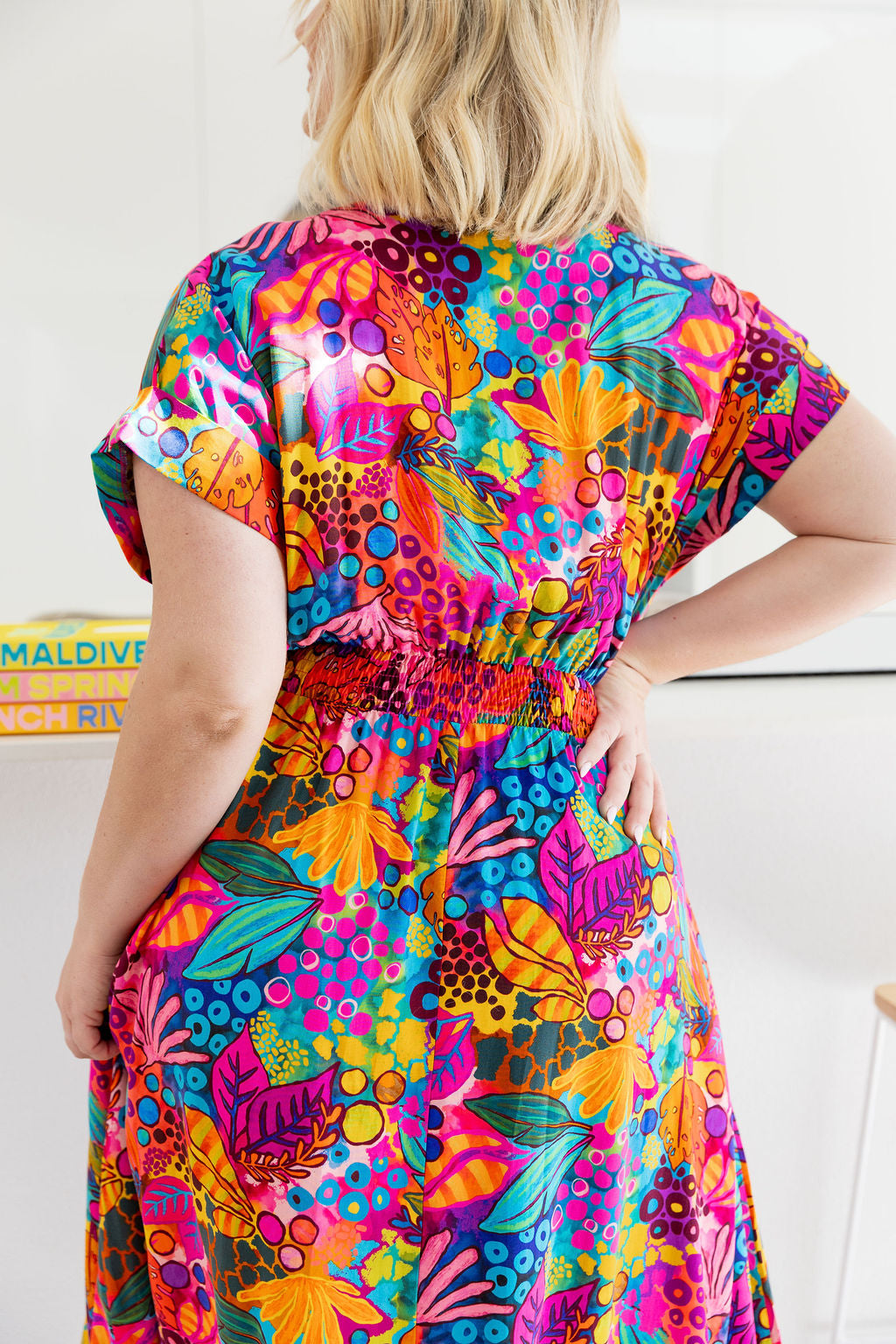 Millie Midi Dress in Jungle Bungle by Kasey Rainbow