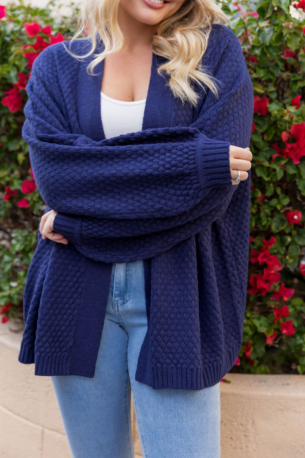 Marbelle Knit Cardigan in Navy
