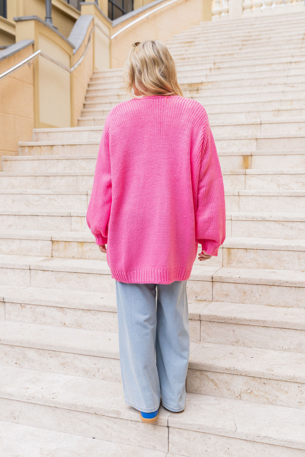 Lisbon Cardigan in Barbie